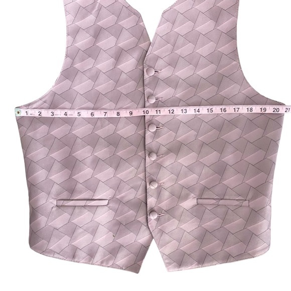 Perry Ellis Suit Separates Pink and Black Vest Medium - Picture 9 of 10